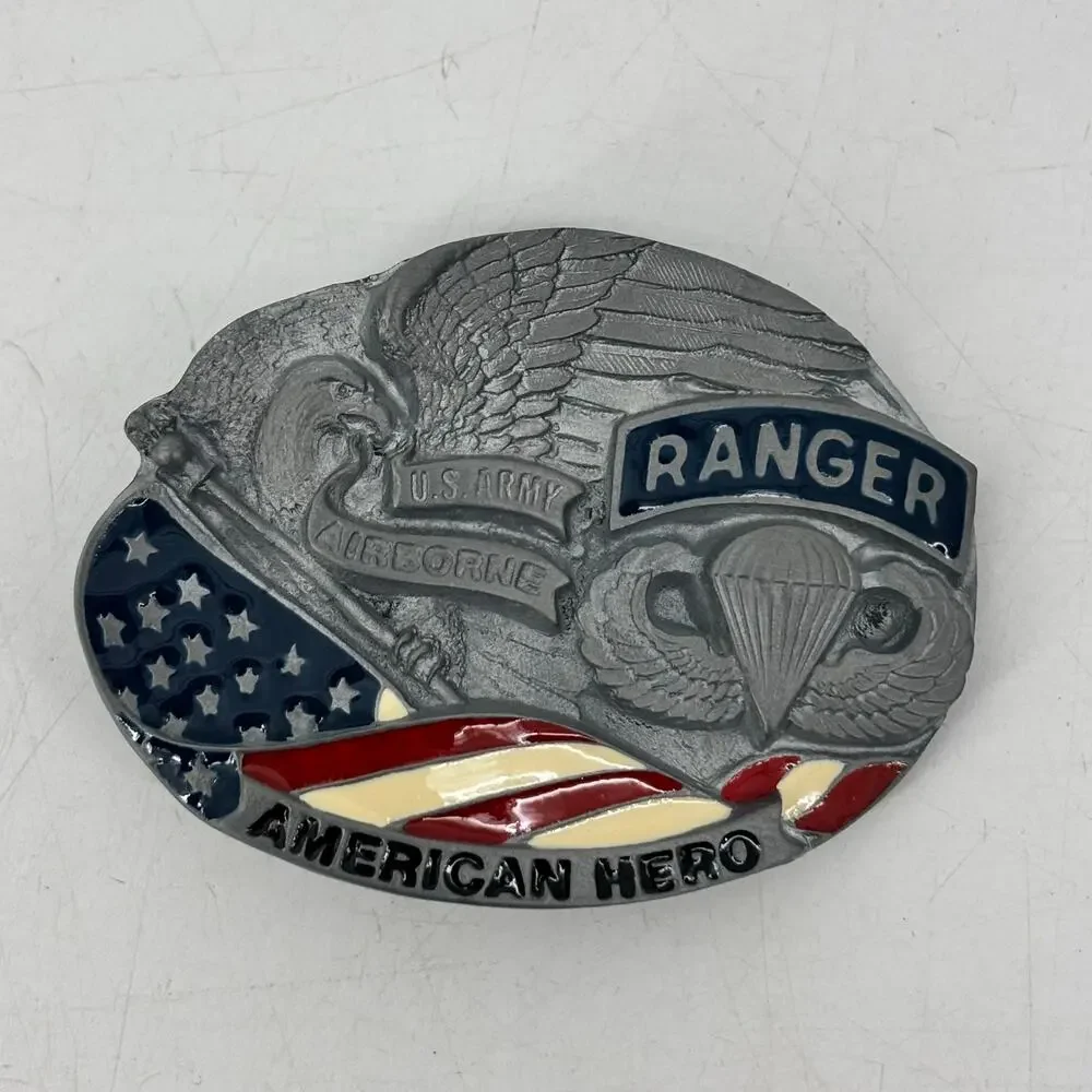 Great American Buckle for Belts American Hero Ranger Eagle